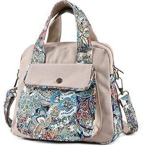 Premium Canvas Shoulder Bag, Top Handle & Crossbody Bag For Women, Lightweight,